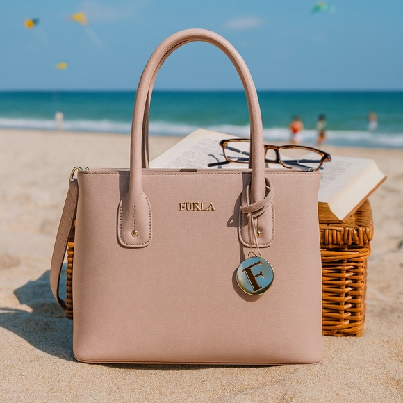 NEW Furla Josi Moonstone Bluch Pink Mini Tote Bag/Crossbody  display picture 1